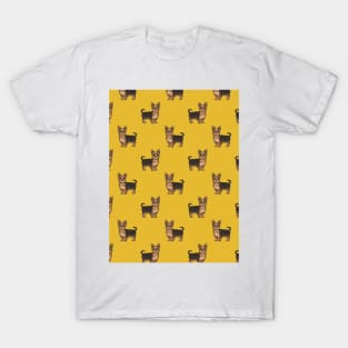 Yorkshire Terrier Dog Pattern T-Shirt